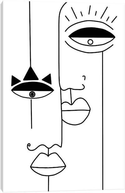 Scandinavian Poster, The Sound Of Silence, Sound Of Silence, Abstract Face Art, Soyut Sanat Tabloları, Pola Sulam, Line Art Design, Drawing Inspo, Abstract Line Art