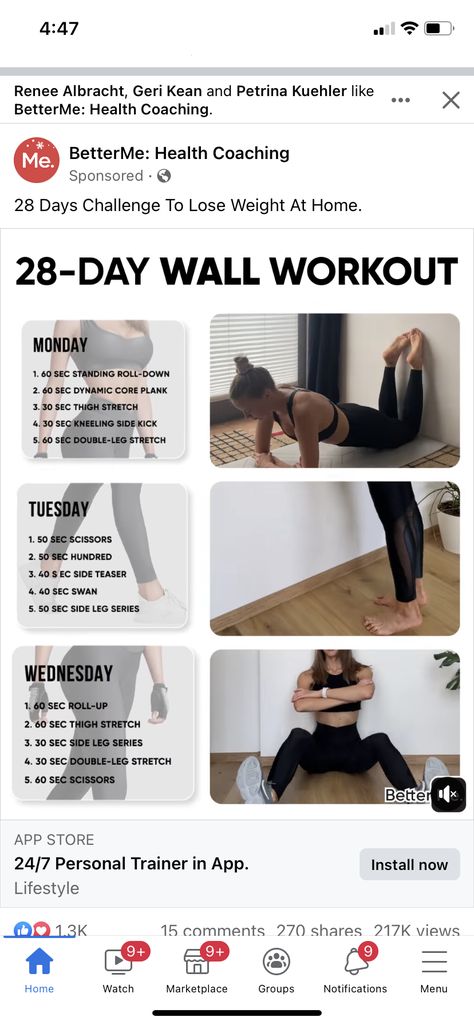 Wall Pilates Workout 28 Days, 28 Day Wall Challenge, 28 Day Challenge Wall Exercises, 28day Wall Pilates Challenge, 28 Wall Pilates Challenge, 28 Day Wall Workout Challenge, 28 Day Wall Pilates Workout, Betterme Workout, 28 Day Wall Pilates Challenge Free Chart