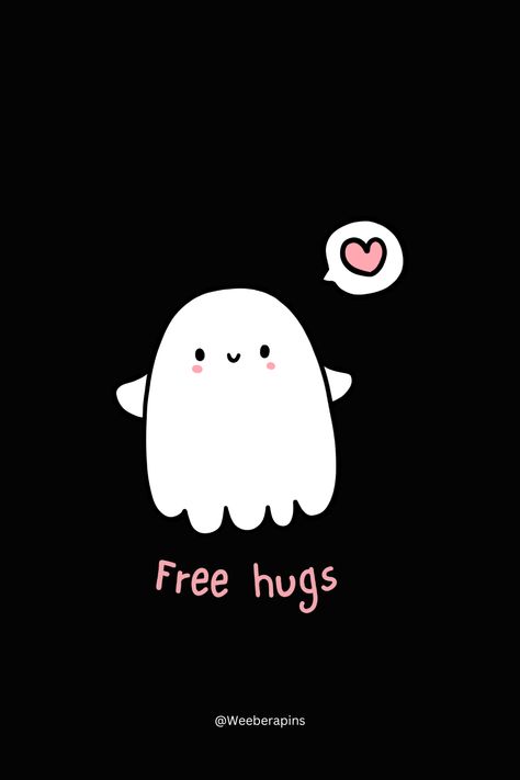 Free hugs cute wallpaper, Gift this cute ghost to your loved ones Hugs Cute, Ghost Hug, Cute Wallpaper, Free Hugs, Cute Ghost, Loved Ones, Cute Wallpapers, Beautiful Design, For Everyone