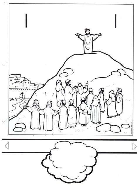 Jesus Has Risen, Going To Heaven, Christ Artwork, Sunday School Coloring Pages, Christian Activities, Bible Activities For Kids, Bible Story Crafts, Sunday School Crafts For Kids, School Coloring Pages