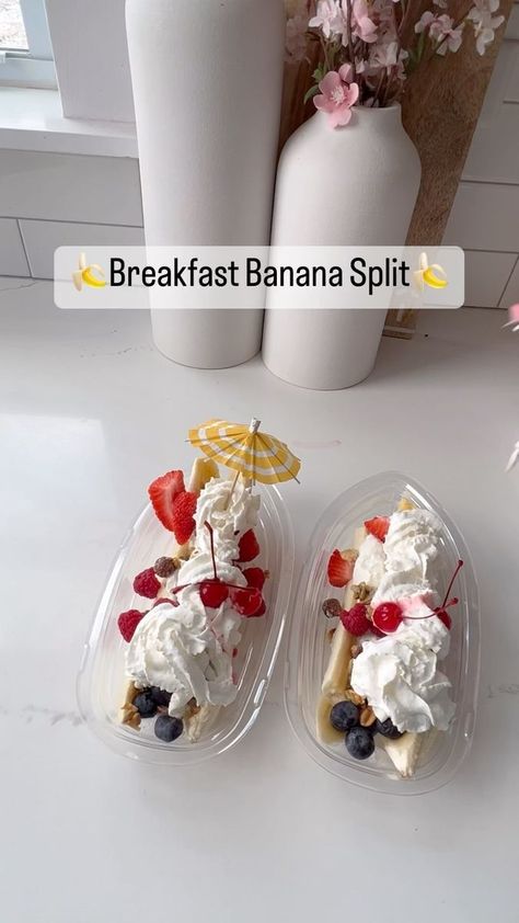 Amanda Albrecht Illinois Realtor + Content Creator on Reels | sellingthesuburbs · Original audio Banana Split Dessert Ice Cream, Kids Birthday Breakfast, Realtor Content, Banana Split Recipes, Banana Sundae, Banana Splits Sundae, Banana Split Dessert, Picky Eaters Kids, Chocolate Covered Marshmallows