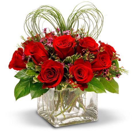 Lovin' Feeling Valentine Flower Arrangements, Flowers For Valentines Day, Dozen Red Roses, Valentine Bouquet, Flower Arrangements Simple, Rose Arrangements, Valentines Flowers, Flower Arrangements Diy, Fresh Flowers Arrangements