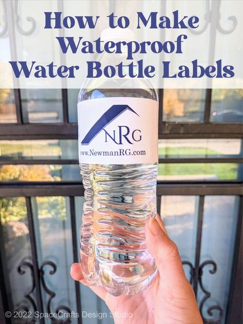 Waterproof water bottle labels provide an easy solution for personalizing water bottles for promotional items, parties, etc. Scripture Water Bottle Labels, Diy Water Bottle Labels Cricut, Retirement Water Bottle Labels, Water Bottle Marketing Ideas, Water Bottle Wraps Free Printable, Water Bottle Labels Free Printables, Sublimation On Wood, Water Bottle Logos, Water Bottle Labels Free