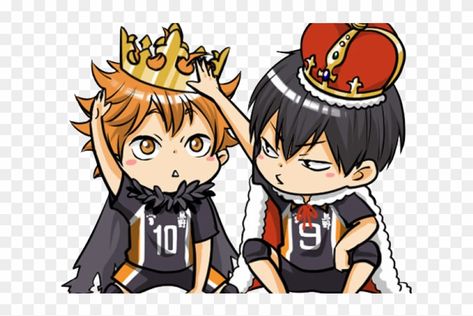 Haikyuu Hinata And Kageyama, Chibi Haikyuu, King Crowns, Hinata And Kageyama, Haikyuu Kagehina, Hinata Kageyama, Haikyuu Hinata, Kageyama X Hinata, Tobio Kageyama