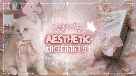 Soft Username Ideas, Coquette Usernames Instagram, Coquette Username Ideas, Username Ideas Youtube, Youtube Username Ideas, Coquette Usernames, Aesthetic Username Ideas, Youtube Channel Name Ideas, Aesthetic Usernames