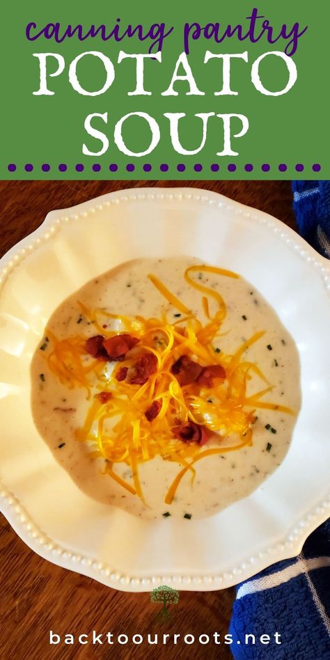 Loaded Baked Potato Soup Recipe, Cosmopolitan Cornbread, Baked Potato Soup Recipe, Cream Of Potato Soup, Canned Potatoes, Loaded Potato Soup, Loaded Baked Potato, Loaded Baked Potato Soup, Soup Easy