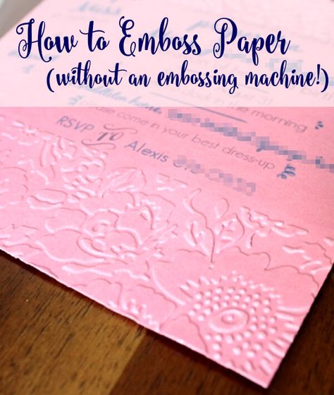 Embossing On Watercolor Paper, Diy Paper Embossing, How To Use Embossing Folders, How To Use Embossing Powder Tutorials, Card Embossing Ideas, How To Emboss Cards, Diy Embossing Folders, Diy Embossing Stamp, Dry Embossing Techniques