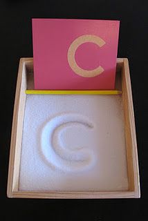 Writing letters in salt (this site has Montessori & Montessori-inspired activities). The Letter C, Montessori Ideas, Letter C, Alphabet Activities, Montessori Activities, Educational Activities, Kids Education, Early Learning, Craft Activities