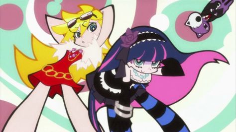 panty_and_stocking_by_akira___chan Panty And Stocking Anarchy, Stocking Anarchy, Stockings Aesthetic, Panty And Stocking Anime, Panty Stocking, Panty And Stocking, Black And White Aesthetic, 영감을 주는 캐릭터, Gorillaz