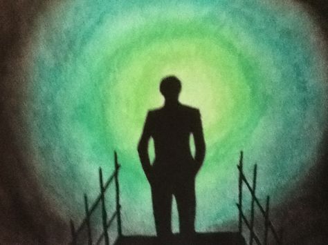 Pastel and watercolour of The Great Gatsby. Great Gatsby Painting Ideas, The Great Gatsby Painting, Gatsby Silhouette, The Great Gatsby Drawing, Great Gatsby Painting, Great Gatsby Drawing, Gatsby Green Light, Gatsby Painting, The Great Gatsby Art