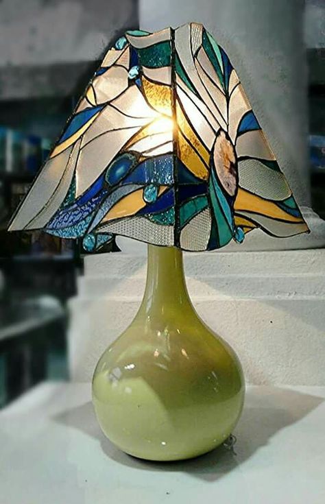 Lamp Glass Lamp Shades, Stained Glass Lamp Shades, Rustic Lamp, Glass Lights, Stained Glass Lamp, Antique Lamp Shades, Wooden Lampshade, Rustic Lamp Shades, Stained Glass Light