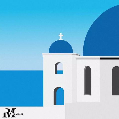 Santorini Grecia, Greece Painting, Mini Canvases, Craft Painting, Geometric Art Prints, Canvas Ideas, Small Canvas Art, Art Simple, Minimalist Painting