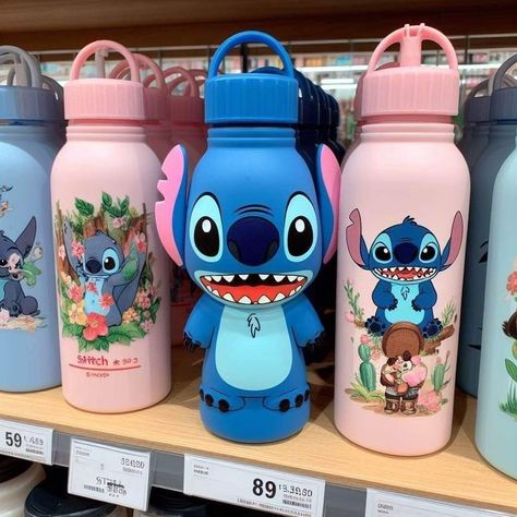 Stitch Gifts Diy, Stitch Water Bottle, Stitch Stuffed Animal, ليلو وستيتش, Lilo And Stitch Characters, Lilo And Stitch Merchandise, Disney Room Decor, Lilo And Stitch Quotes, Stitch Toy