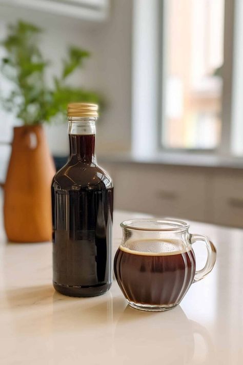 Homemade Kahlua Recipe, Homemade Kahlua, Kahlua Recipes, Favorite Holiday Desserts, Caramel Syrup, Hot Apple Cider, Dessert Toppings, So Satisfying, Homemade Vanilla