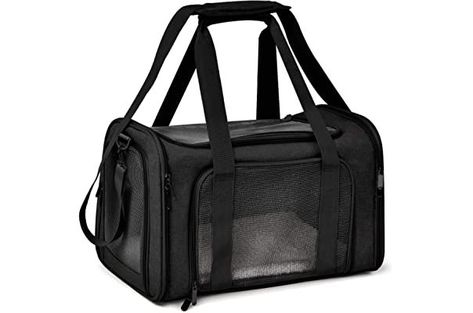 Henkelion Cat Carriers Dog Carrier Pet Carrier for Small Medium Cats Dogs Puppies up to 15 Lbs, TSA Airline Approved Small Dog Carrier Soft Sided, Collapsible Travel Puppy Carrier - Black Puppy Carrier Bag, Airline Approved Pet Carrier, Small Dog Carrier, Pet Transport, Puppy Carrier, Cat Carrier Bag, Pet Travel Carrier, Dog Travel Bag, Dog Carrier Bag