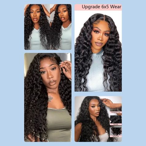 Aligrace 6x5 Pre-Everything Wear & Go Water Wave Glueless Human Hair Wigs Available at Ali grace hair Ali Grace Hair, Ali Grace, Water Waves, Soft Hair, Hair Wigs, Human Hair Wigs, Wig Hairstyles, Human Hair, Wigs