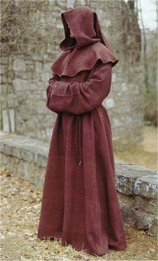 Seer options think cotton and no collar in front and "bib apron" over hands and sleeves Monk Costume, Medieval Clothes, Medieval Costume, Medieval Clothing, Medieval Dress, Medieval Fantasy, Robin Hood, Fantasy Clothing, Historical Fashion