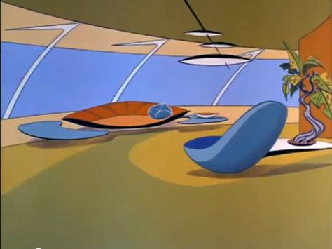 The Jetsons home brought to life - homey homies The Jetsons Aesthetic, Jetsons Aesthetic, Design Conference, Arte Peculiar, Station Service, The Jetsons, Mid Century Architecture, Retro Interior, Atomic Age