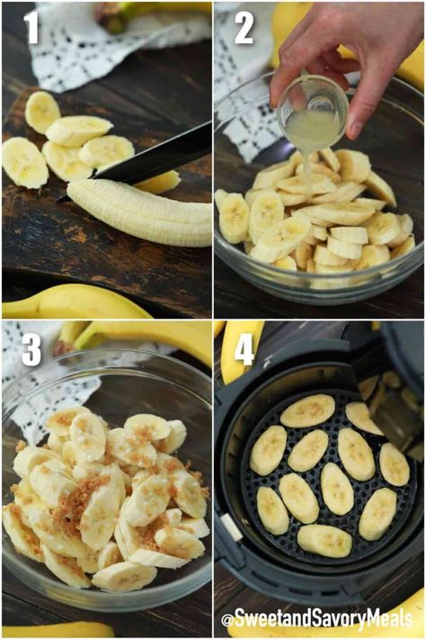 Air Fryer Banana Chips [Video] - Sweet and Savory Meals Dried Banana Chips Air Fryer, Airfryer Banana Chips, How To Make Banana Chips, Banana Chips Airfryer, Banana Chips In Air Fryer, Banana Air Fryer, Air Fryer Banana Chips, Homemade Banana Chips, Banana Chips Recipe