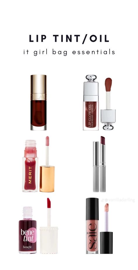 Lip Products Aesthetic, Girl Bag Essentials, It Girl Bag, It Girl Essentials, Girl Essentials, Products Aesthetic, Lip Care Routine, Sephora Skin Care, Makeup Accesories