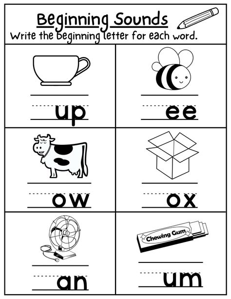 Beginning Sound Worksheets, Initial Sounds Worksheets, Sounds Worksheet, Letter I Worksheet, Letter M Worksheets, Worksheet Kindergarten, Beginning Sounds Worksheets, Kindergarten Phonics Worksheets, Learning Phonics