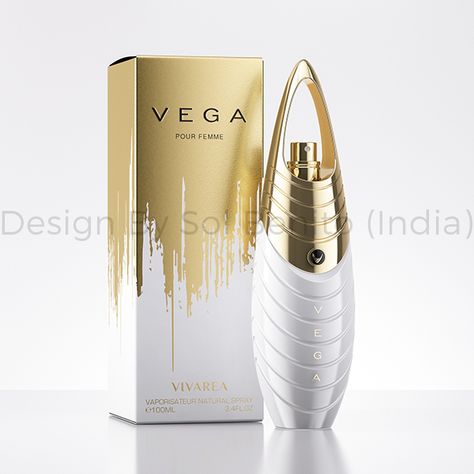 Vega Perfume Designed by Sol Benito India 02 Luxury Cosmetics Design, Perfume Box Design, Golden Packaging, Luxury Perfume Packaging, Maps Aesthetic, Chocolate Packaging Design, Fragrance Packaging, Bottle Design Packaging, Perfume Box