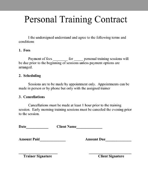 personal trainer contract with gym template Gym Template, Training Contract, Personal Trainer Business, Liability Waiver, Becoming A Personal Trainer, Personal Training Programs, Personal Training Business, Nasm Cpt, Personal Coaching