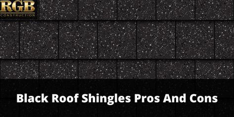 Roof Color For Black House, Black Asphalt Shingle Roof, Charcoal Shingles Roof, Black Shingles Roof Exterior Colors, Onyx Black Roof Shingles, Black Roof House Colors, Black Roof Shingles, Black Shingles, Types Of Roof Shingles