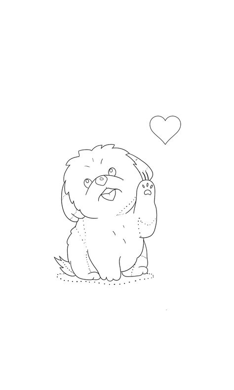 Maltipoo Tattoo, Maltese, Line Art, Flash, Puppies, Paint, Tumblr, Tattoos, Drawings