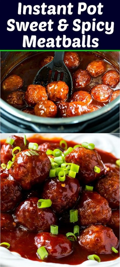 Instantpot Meatballs, Sweet And Spicy Meatballs, Appetizers Meatballs, Meatball Appetizers, Meatballs Appetizer, Party Meals, Antipasto Skewers, Spicy Meatballs, Appetizer Meatballs