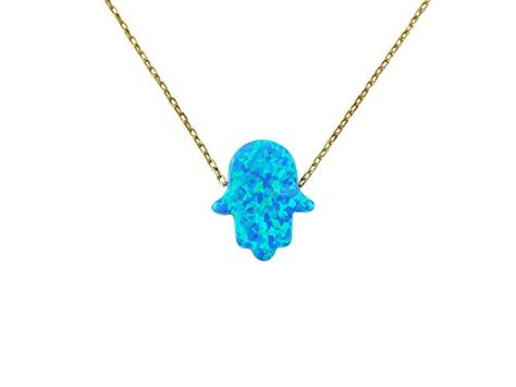 Blue Opal Hamsa Necklace Gold Plate 925 Sterling Silver Necklace 15 Inches -- See this great product. (This is an affiliate link and I receive a commission for the sales) Opal Hamsa Necklace, Hamsa Hand Jewelry, Hamsa Necklace Gold, Hamsa Hand Necklace, Star Celestial, Blue Peacock, 3d Star, Hamsa Necklace, Hand Necklace