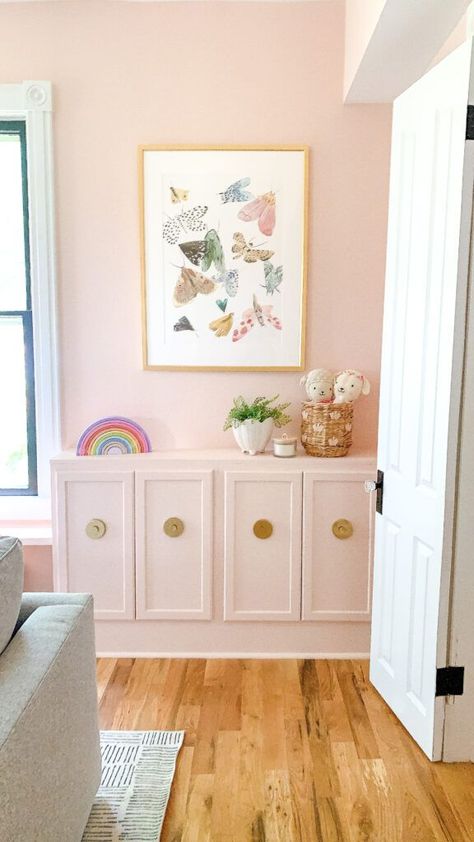 Pink Paint Colors Sherwin Williams, Organize Barbies, Girls Room Paint Colors, Kids Bedroom Paint Colors, Light Pink Rooms, Light Pink Paint, Pink Painted Walls, Girls Room Paint, Light Pink Walls