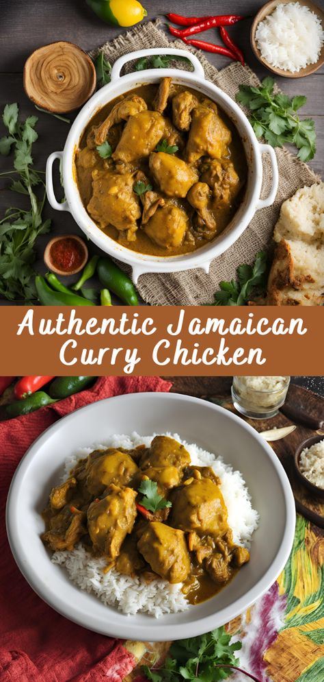 Authentic Jamaican Curry Chicken | Cheff Recipes Chicken Main Course, Goat Curry, Jamaican Curry Powder, Jamaican Chicken, Jamaican Curry Chicken, Cooking Curry, Bone In Chicken Thighs, Jamaican Curry, Jamaican Cuisine