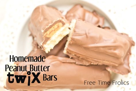 Peanut Butter Twix Bars, Twix Bars Recipe, Twix Recipe, Peanut Butter Twix, Twix Bars, Twix Bar, Twix Cookies, Peanut Butter Candy, Homemade Peanut Butter