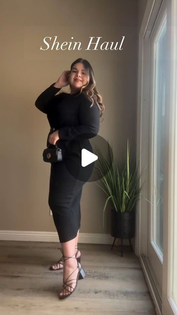 Shein Plus Size Outfits Ideas, Shein Curve Outfit Ideas, Shein Plus Size Outfits, Big Size Dress Casual, Plus Size Outfits Ideas, Plus Size Ootd, Shein Plus Size, Classy Looks, Big Size Dress