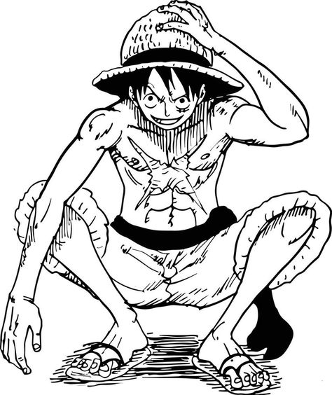 A Man, One Piece, Black And White, Anime, White, Black