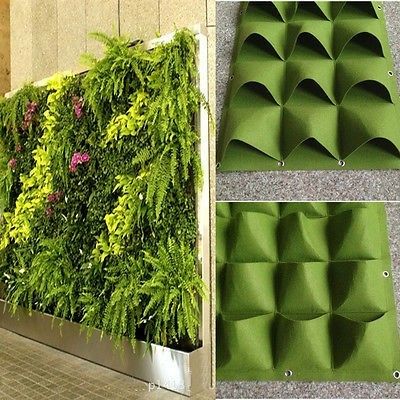 Living Wall Indoor, Planter Bags, Vertical Vegetable Garden, Garden Planter Boxes, Vertical Garden Wall, Vertical Herb Garden, Vertical Garden Diy, Hydrangea Garden, Walled Garden