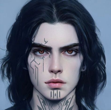 Cyberpunk Makeup Aesthetic, Tech Makeup Look, Uv Face Tattoo, Cyberpunk Face Gear, Cyberpunk Face Lines, Cyberpunk Costume Men, Cyberware Face, Cyberpunk Face Paint, Cyberpunk Hairstyles Men