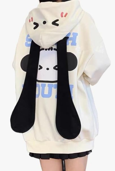 Mode Harajuku, Kawaii Hoodie, Kawaii Sweatshirt, Estilo Harajuku, Streetwear Mode, Cute Hoodie, Sweatshirt Zipper, Cartoon Outfits, Casual Cardigans