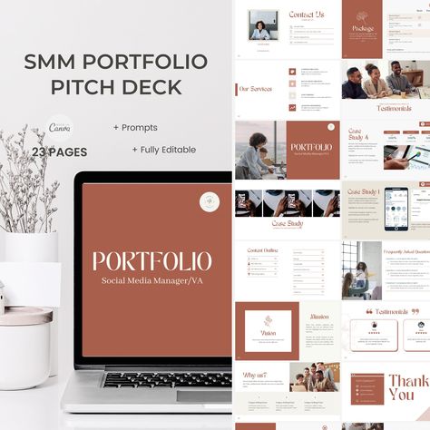 Digital Marketing Portfolio Examples, Social Media Manager Portfolio Example, Portfolio Deck, Marketing Agency Portfolio, Manager Aesthetic, Social Media Manager Portfolio, Digital Marketing Portfolio, Social Media Portfolio, Onboarding Template