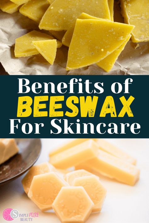 Beeswax has many benefits in skincare and can be used to make a variety of things. Not only can Beeswax be used to make candles, Beeswax can be used in balms, body butters, and salves. Beeswax is a humectant and helps hydrate skin. Beeswax soap is also popular in skincare and helps exfoliate and hydrate skin. Beeswax DIY recipes are great to make if you are interested in anti-aging, protecting, and hydrating skincare products. Diy Eye Cream Recipe, Eye Cream Recipe, Beeswax Diy, Beeswax Recipes, Beeswax Soap, Olive Oil Skin Care, Bee Things, Diy Massage, Spa Stuff