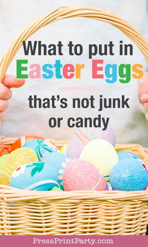 Easter Egg Hunt Non Candy Ideas, Easter Egg Surprise Ideas, Easter Egg Ideas For Kids, Toddler Easter Egg Ideas, Non Junk Easter Egg Fillers, Easy Easter Egg Hunt Ideas, Ideas For Easter Eggs Filler, Toddler Egg Fillers, What To Stuff Easter Eggs With