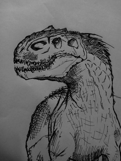 Jurassic Park Drawing, Indominus Rex Art, Dinosaurs Drawings, Jurassic World Indominus Rex, Dino Drawing, Godzilla Art, Raptor Dinosaur, Dinosaur Sketch, Indominus Rex