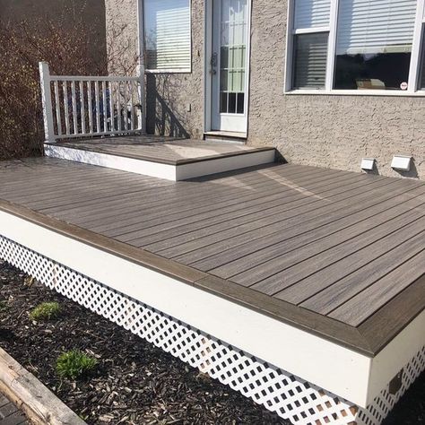 Rocky Harbour, Coastal Bluff TREX deck - Craftsman - Other - by Scully Custom Carpentry | Houzz Pallet Decking Ideas, Pallet Decks, Trex Deck Colors, Vinyl Stair Nosing, Modern Dining Room Lighting, Decking Ideas, Multi Level Deck, Wood Decking, Deck Colors