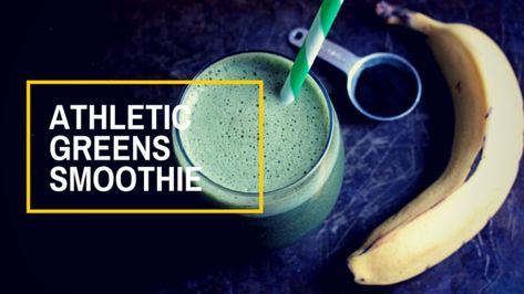 Athletic Greens Smoothie recipe shared by Jenny Travens from SuperFoodLiving. Athletic Greens Recipes, Ag1 Smoothie Recipe, Ag1 Smoothie, Ag1 Athletic Greens Recipes, Athletic Greens Smoothie, Greens Smoothie Recipe, Nutritional Shakes, Tropical Fruit Smoothie, Greens Smoothie