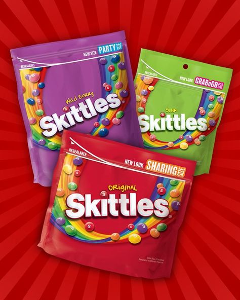 Skittles - Did you know that we make big bags... that are big ? American Candy, Mike And Ike, Laffy Taffy, Jolly Rancher, Sour Patch, Unique Acrylic Nails, Big Bags, Order Online, The Uk