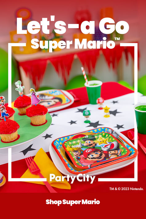 Super Mario Party Ideas, Mario Party Ideas, Super Mario Brothers Birthday Party, Dia De Los Muertos Party Ideas, Super Mario Brothers Birthday, Mario Brothers Birthday Party, Super Mario Bros Birthday Party, Mario Bros Birthday, Super Mario Birthday Party