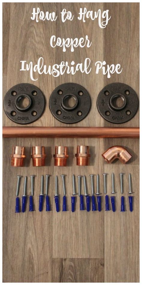 Copper Pipe Closet, Copper Pipe Ideas, Copper Pipe Projects, Industrial Pipe Closet, Copper Pipe Shelves, Pipe Closet, Industrial Closet, Copper Diy, Pipe Furniture