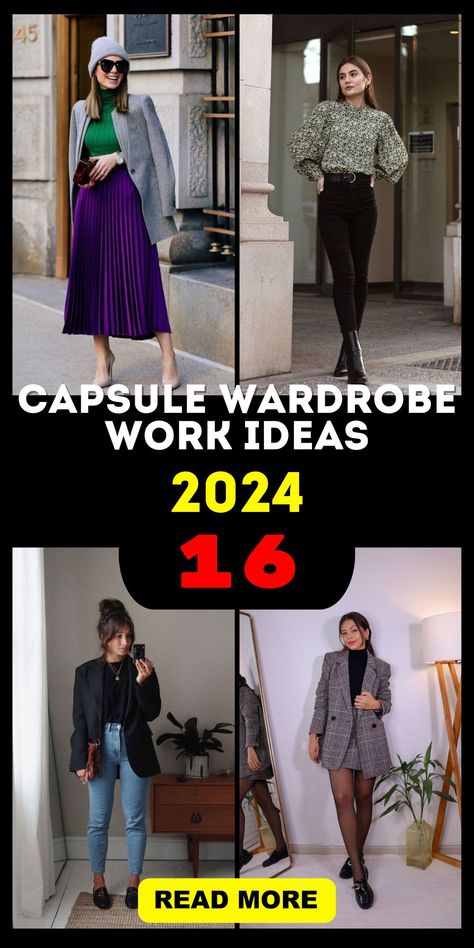 Capsule Wardrobe Work 2024 16 Ideas: Revolutionizing Your Professional Style Midsize Fits, Capsule Wardrobe For Work, 10 Piece Wardrobe, Office Capsule Wardrobe, Purple Monochrome, Business Casual Capsule, Cute Business Casual, Capsule Wardrobe Work, Soft Tailoring