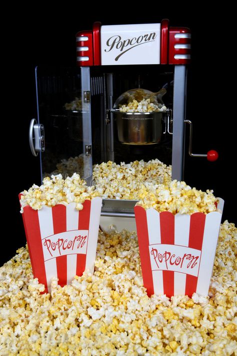 Home Popcorn Machine, Home Popcorn, Retro Popcorn, Concession Stands, Movie Popcorn, Home Movie, At Home Movie Theater, Popcorn Bar, Popcorn Machine